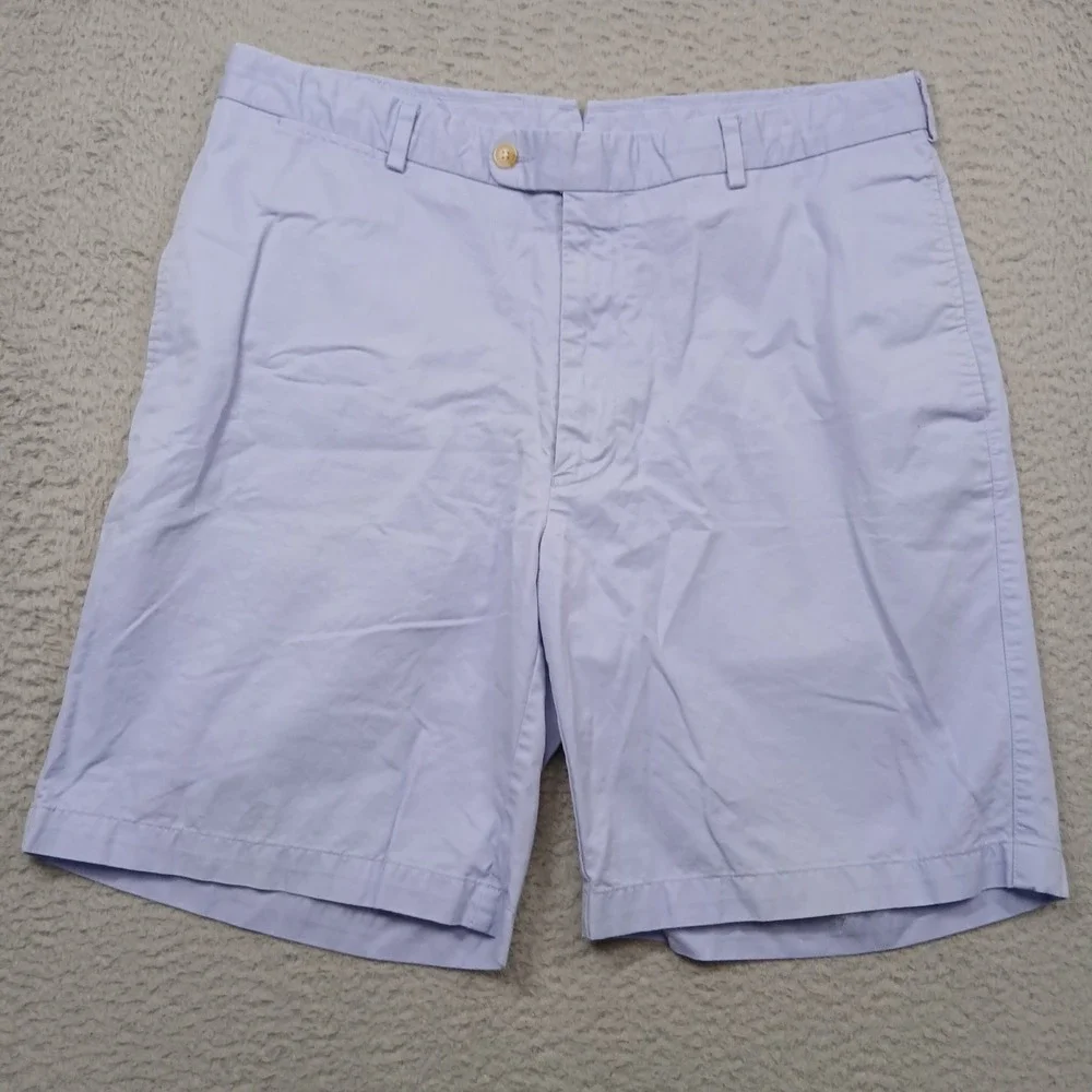 Peter Millar Cotton Flat Front Golf‎ Shorts Size 36 Lavender EUC